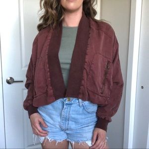 NWT Young Fabulous & Broke Crop 2 Way Jacket